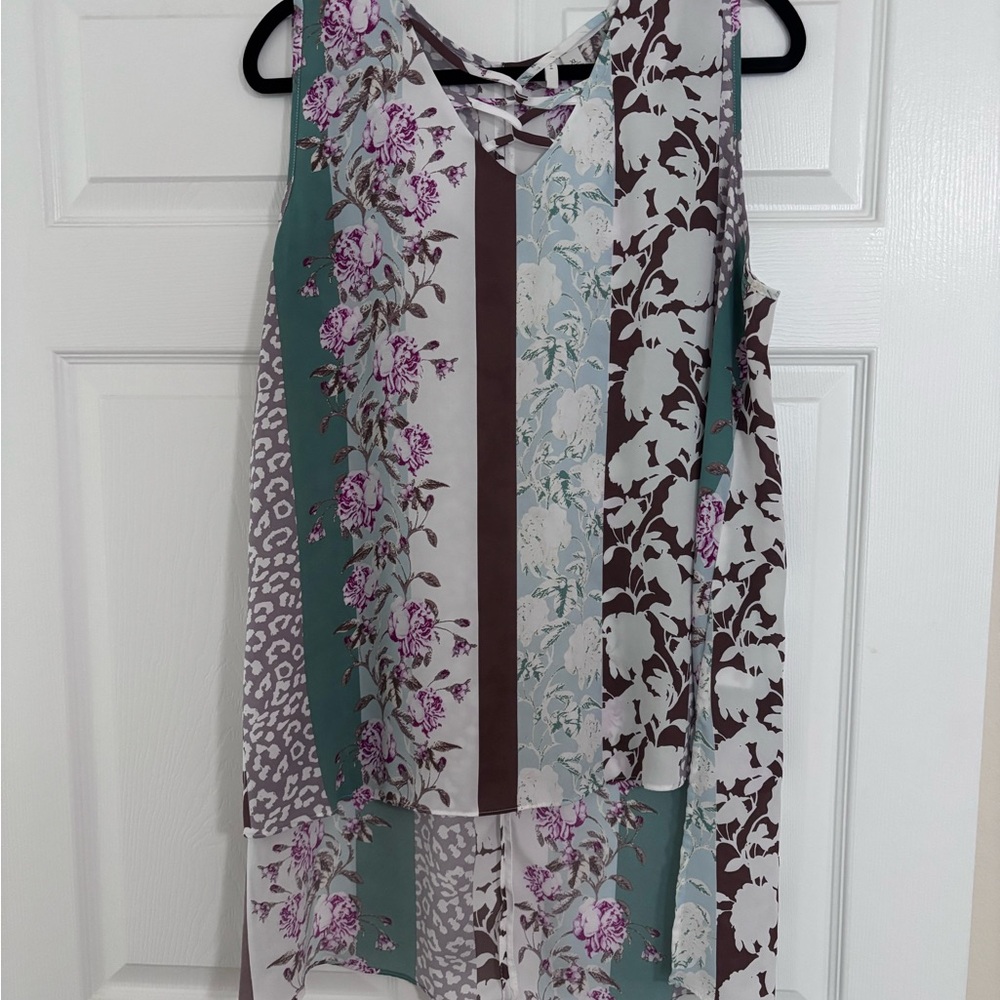 Floral Sleeveless Top - Multicolor